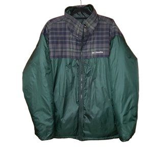 Columbia Reversible Jacket Plaid/ Puffer Look XXL